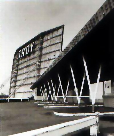 Troy Drive-In Theatre - SCREEN AND LANES - PHOTO FROM RG
